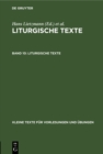 Image for Liturgische Texte: Einfuhrung in das Romische Brevier