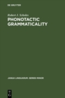 Image for Phonotactic Grammaticality