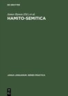 Image for Hamito-Semitica: Proceedings of a colloquium held by the Historical Section of the Linguistics Association (Great Britain) at the School of Oriental and African Studies, Univ. of London, on the 18th, 19th and 20th of March 1970