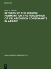 Image for Effects of the Second Formant On the Perception of Velarization Consonants in Arabic