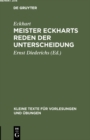 Image for Meister Eckharts Reden der Unterscheidung.