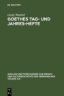 Image for Goethes Tag- und Jahres-Hefte