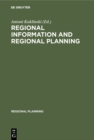 Image for Regional information and regional planning