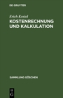 Image for Kostenrechnung Und Kalkulation