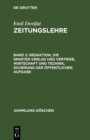 Image for Redaktion, Die Sparten Verlag Und Vertrieb, Wirtschaft Und Technik, Sicherung Der Offentlichen Aufgabe