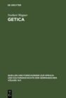 Image for Getica: Untersuchungen zum Leben des Jordanes und zur fruhen Geschichte der Goten