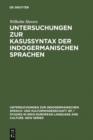 Image for Untersuchungen zur Kasussyntax der indogermanischen Sprachen : 3