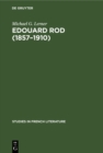 Image for Edouard Rod (1857-1910): A portrait of the novelist and his times