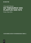 Image for De thesaurus van Plantijn van 1573