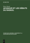 Image for Avvakum et les debuts du raskol
