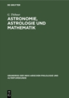 Image for Astronomie, Astrologie Und Mathematik