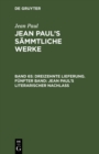 Image for Dreizehnte Lieferung. Funfter Band: Jean Paul&#39;s literarischer Nachla: Funfter Band