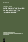 Image for Der Badische Bauer Im Achtzehnten Jahrhundert