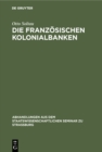 Image for Die Franzosischen Kolonialbanken