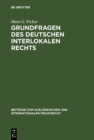 Image for Grundfragen Des Deutschen Interlokalen Rechts