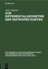 Image for Zur Differentialgeometrie der isotropen Kurven