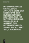 Image for 1 Sept. 1951, I. Nachtrag