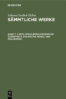 Image for 3 Abth. Popularphilosophische Schriften, II. Zur Politik, Moral und Philosophie
