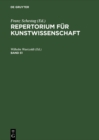 Image for Repertorium fur Kunstwissenschaft. Band 51