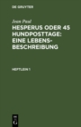 Image for Hesperus oder 45 Hundposttage : Eine Lebensbeschreibung: Heftlein 1