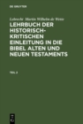 Image for Lehrbuch der historisch-kritischen Einleitung in die kanonischen Bucher des Neuen Testaments