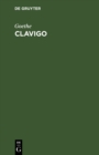 Image for Clavigo: Ein Trauerspiel