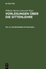 Image for Die besondere Sittenlehre, 1