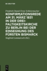 Image for Konfirmationsrede am 31. Marz 1831 in der Dreifaltigkeitskirche zu Berlin bei der Einsegnung des Fursten Bismarck
