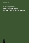 Image for Beitrage zur Elektricitatslehre
