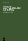 Image for Kants Populare Schriften