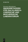 Image for Mikromethoden fur das klinisch-chemische und biochemische Laboratorium