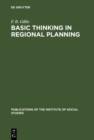 Image for Basic thinking in regional planning