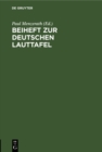 Image for Beiheft zur Deutschen Lauttafel
