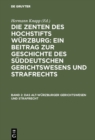 Image for Das Alt-Wurzburger Gerichtswesen und Strafrecht