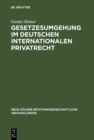 Image for Gesetzesumgehung im deutschen internationalen Privatrecht