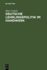 Image for Deutsche Lehrlingspolitik im Handwerk