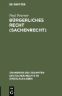 Image for Burgerliches Recht (Sachenrecht)