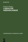 Image for L&#39;analyse hierarchique : 1