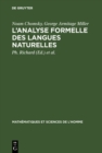 Image for L&#39;analyse formelle des langues naturelles: (Introduction to the formal analysis of natural languages) : 8