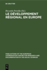 Image for Le developpement regional en Europe