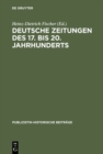 Image for Deutsche Zeitungen des 17. bis 20. Jahrhunderts