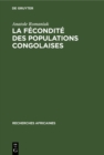 Image for La Fecondite Des Populations Congolaises