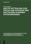 Image for Dritte Mitteilung zur Statik und Dynamik der deutschen Stammesphysiognomien