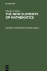 Image for Mathematical Miscellanea. 1
