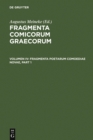 Image for Fragmenta poetarum comoediae novae