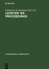 Image for Lexeter &#39;83: Proceedings: Papers from the International Conference On Lexicography at Exeter, 9-12 September 1983 : 1