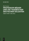 Image for Professor Bedier und die Tagebucher deutscher Soldaten