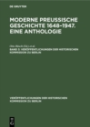 Image for Moderne Preuische Geschichte 1648-1947. Eine Anthologie. Band 3