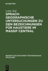 Image for Sprachgeographische Untersuchungen zu den Bezeichnungen fur Haustiere im Massif Central: Versuch einer Interpretation von Sprachkarten : 117