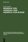 Image for Reinmar von Hagenau und Heinrich von Rugge: Eine litterarhistorische Untersuchung